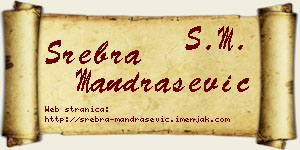 Srebra Mandrašević vizit kartica